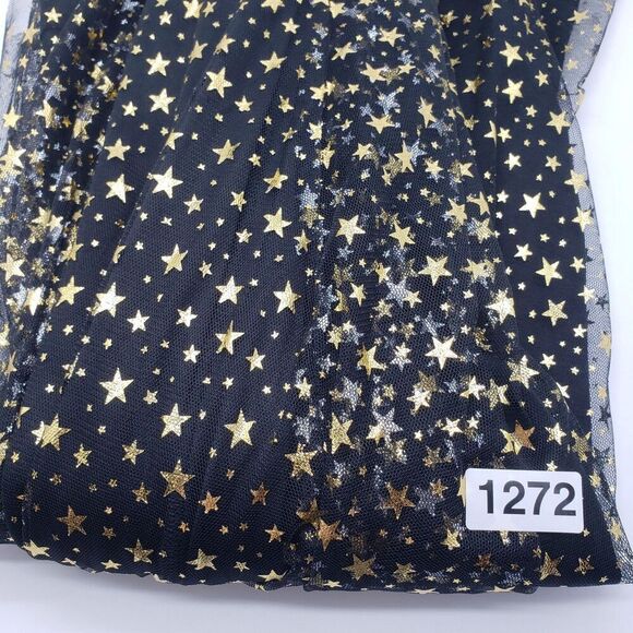 Alyce Paris Skirt Women XS Black Gold Star Tulle Maxi Witchy Goth Whimsygoth - Picture 11 of 11